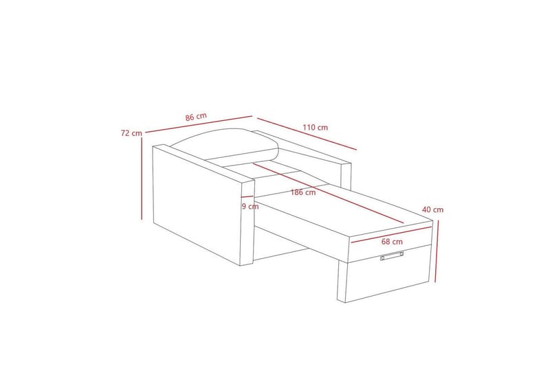Savra Bäddfåtölj - Brun - Möbler - Soffa - Bäddsoffa