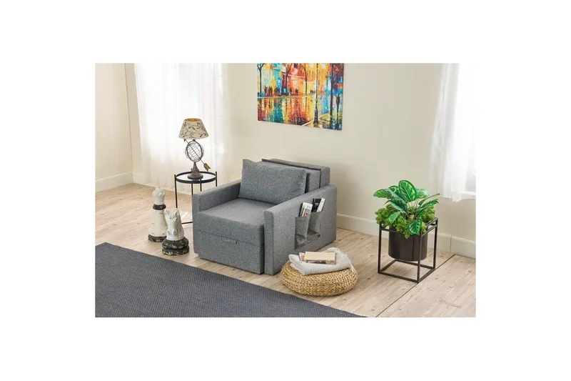 Savra Bäddfåtölj - Grå - Möbler - Soffa - Bäddsoffa