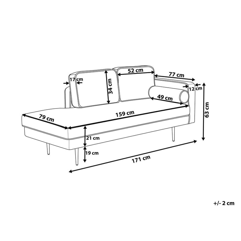 Schäslong Miramas - Högervänd - Möbler - Stolar & fåtöljer - Fåtölj - Schäslongfåtölj & divanfåtölj