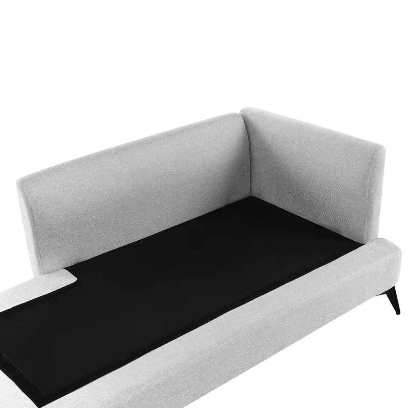 Schäslong Sievoz - Grå, svart/Högervänd - Möbler - Stolar & fåtöljer - Fåtölj - Schäslongfåtölj & divanfåtölj