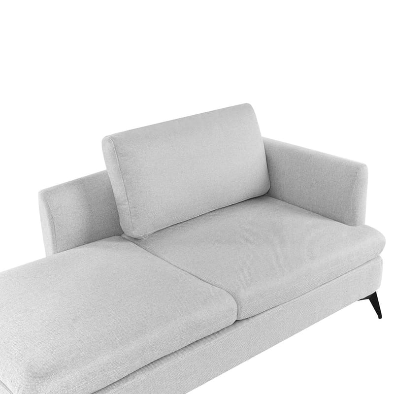 Schäslong Sievoz - Grå, svart/Högervänd - Möbler - Stolar & fåtöljer - Fåtölj - Schäslongfåtölj & divanfåtölj