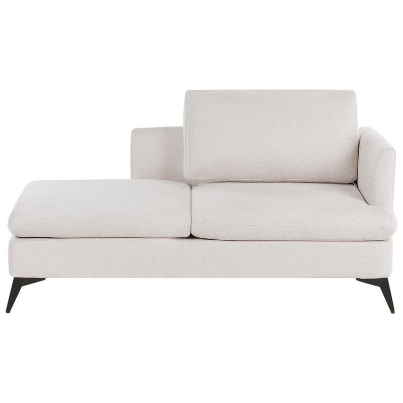 Schäslong Sievoz - Ljubeige, svart/Högervänd - Möbler - Stolar & fåtöljer - Fåtölj - Schäslongfåtölj & divanfåtölj