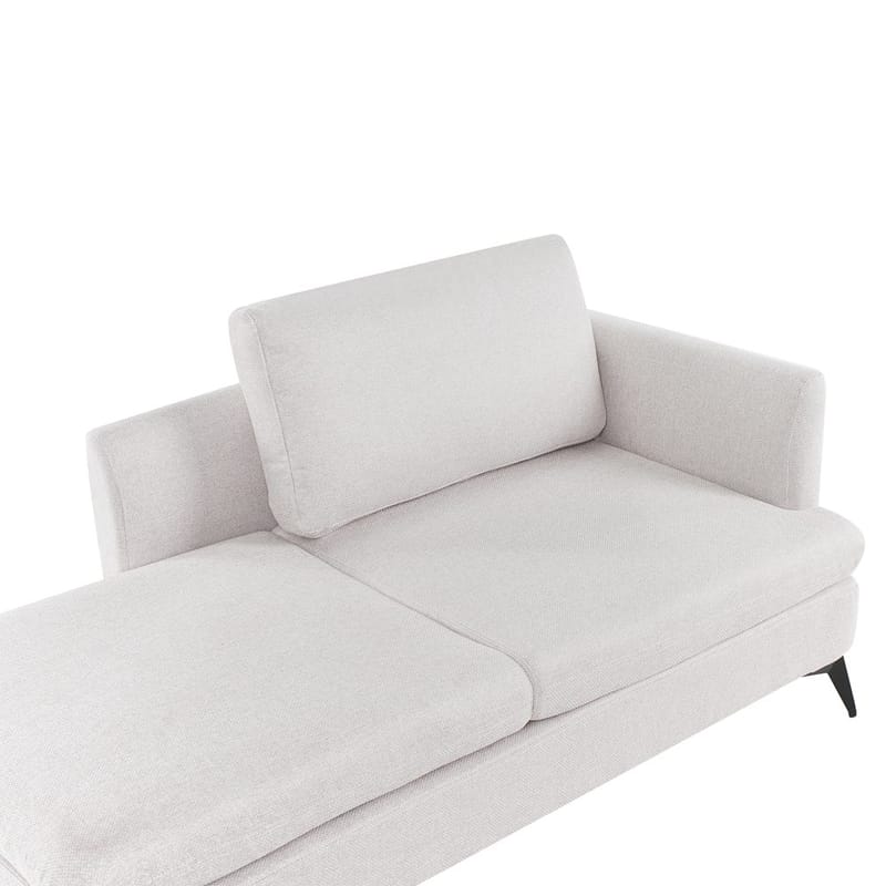 Schäslong Sievoz - Ljubeige, svart/Högervänd - Möbler - Stolar & fåtöljer - Fåtölj - Schäslongfåtölj & divanfåtölj