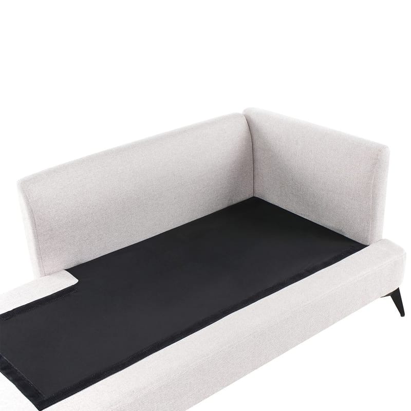 Schäslong Sievoz - Ljubeige, svart/Högervänd - Möbler - Stolar & fåtöljer - Fåtölj - Schäslongfåtölj & divanfåtölj