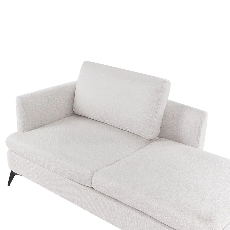 Schäslong Sievoz - Ljubeige, svart/Vänstervänd - Möbler - Stolar & fåtöljer - Fåtölj - Schäslongfåtölj & divanfåtölj