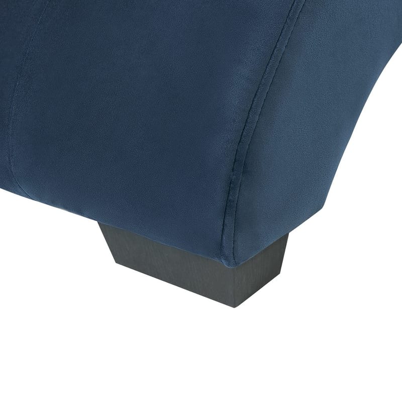 Schäslong Simorre - Blå, svart, silver - Möbler - Stolar & fåtöljer - Fåtölj - Schäslongfåtölj & divanfåtölj