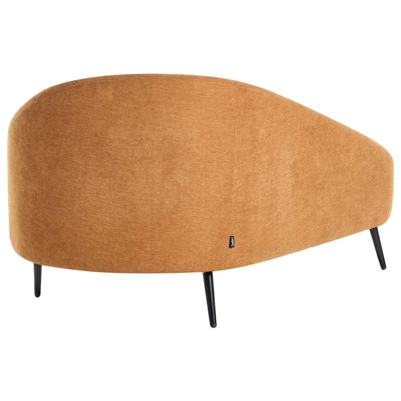 Schäslong Valreas - Orange, svart/Högervänd - Möbler - Stolar & fåtöljer - Fåtölj - Schäslongfåtölj & divanfåtölj