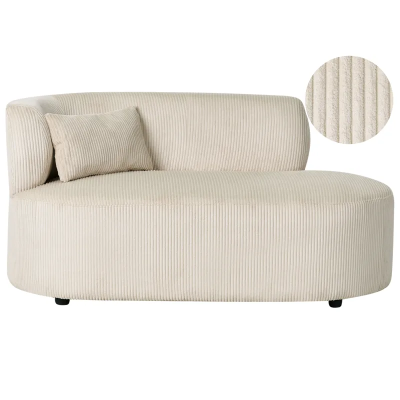 Schäslong Vanvey Vänstervänd, Ljusbeige
