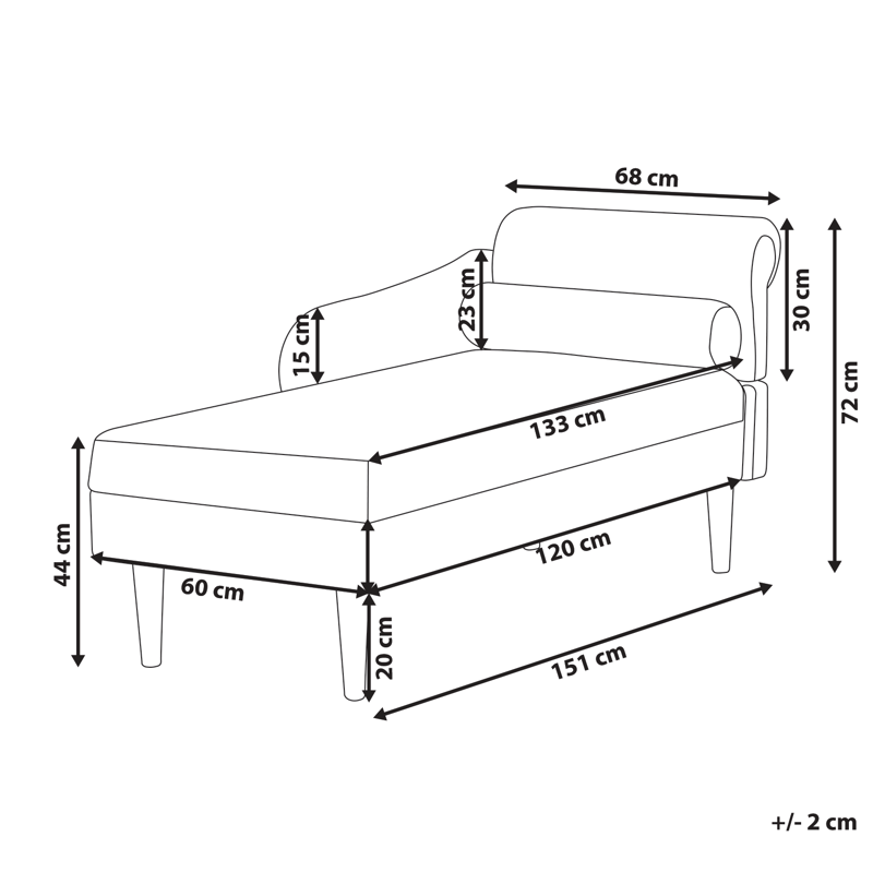 Schäslong Yvoire Högervänd - Grön - Möbler - Soffa - Dagbäddar