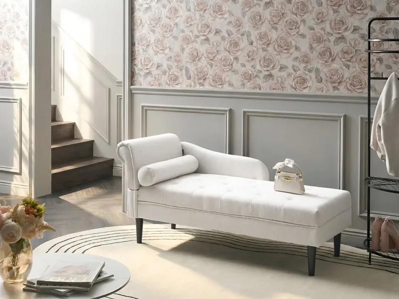 Schäslong Yvoire Vänstervänd - Off-White - Möbler - Soffa - Dagbäddar