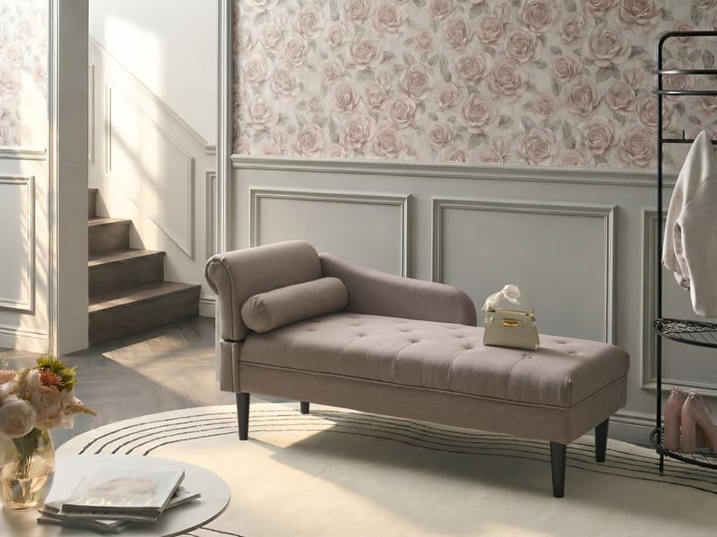 Schäslong Yvoire Vänstervänd - Taupe - Möbler - Soffa - Dagbäddar