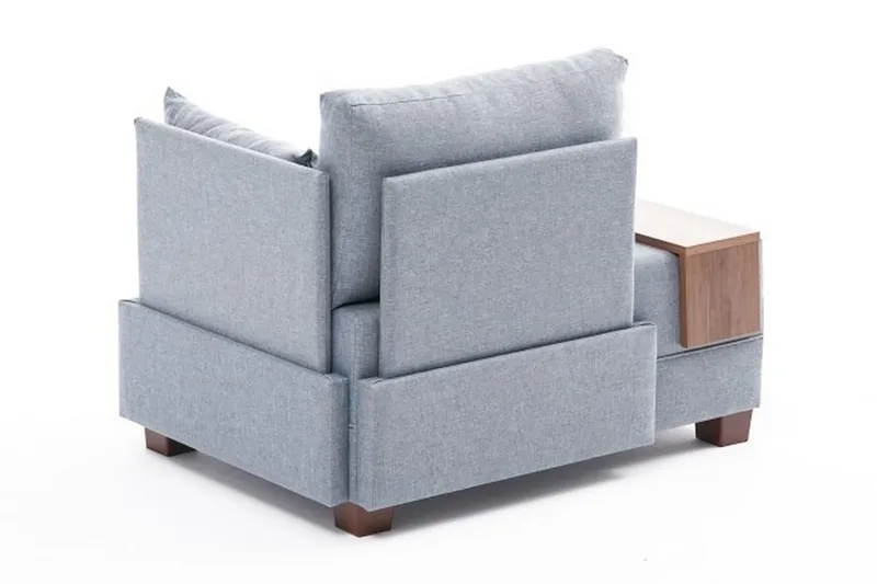 Algeria Schäslongfåtölj - Blå - Möbler - Stolar & fåtöljer - Fåtölj - Schäslongfåtölj & divanfåtölj