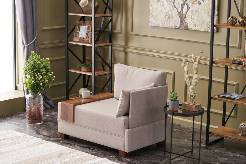 Algeria Schäslongfåtölj - Cream - Möbler - Stolar & fåtöljer - Fåtölj - Schäslongfåtölj & divanfåtölj