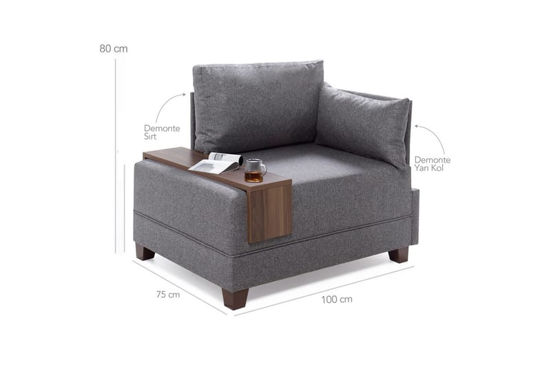 Algeria Schäslongfåtölj - Cream - Möbler - Stolar & fåtöljer - Fåtölj - Schäslongfåtölj & divanfåtölj