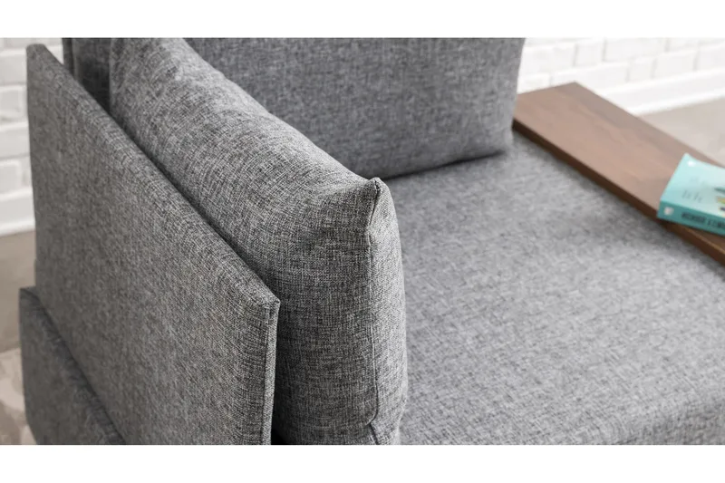 Algeria Schäslongfåtölj - Grå - Möbler - Stolar & fåtöljer - Fåtölj - Schäslongfåtölj & divanfåtölj