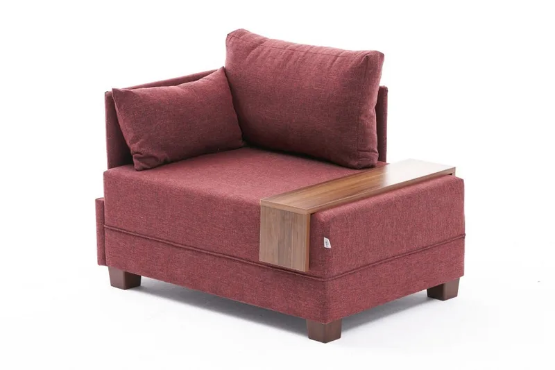 Algeria Schäslongfåtölj - Röd - Möbler - Stolar & fåtöljer - Fåtölj - Schäslongfåtölj & divanfåtölj