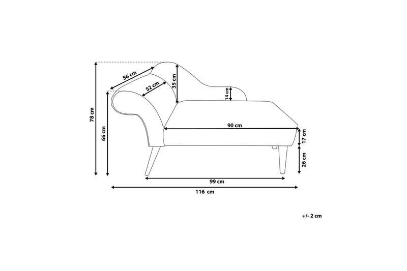 Biarritz Schäslong - Grå - Möbler - Stolar & fåtöljer - Fåtölj - Schäslongfåtölj & divanfåtölj