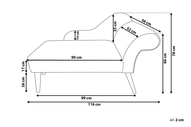 Biarritz Schäslong - Grön - Möbler - Stolar & fåtöljer - Fåtölj - Schäslongfåtölj & divanfåtölj