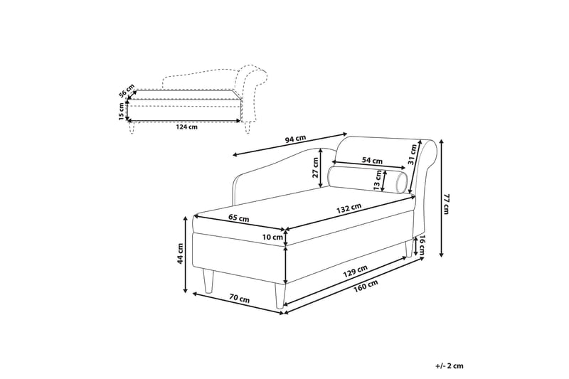 Espie Schäslong Höger Sammet - Grön - Möbler - Stolar & fåtöljer - Fåtölj - Schäslongfåtölj & divanfåtölj