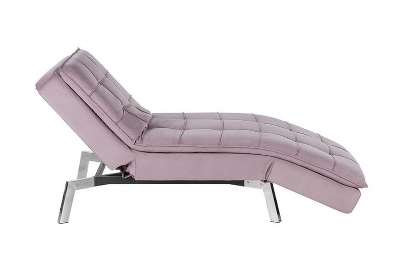 Karyne Schäslong Sammet - Rosa - Möbler - Stolar & fåtöljer - Fåtölj - Schäslongfåtölj & divanfåtölj