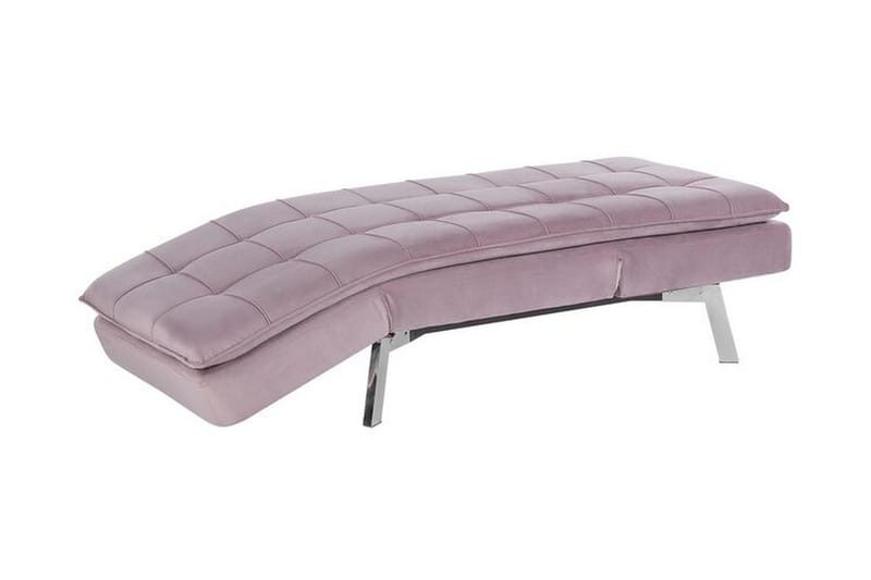 Karyne Schäslong Sammet - Rosa - Möbler - Stolar & fåtöljer - Fåtölj - Schäslongfåtölj & divanfåtölj
