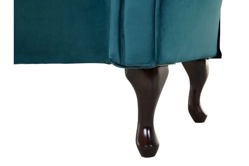 Lattes 2-sits Vänstervänd Rak Dagbädd i Tyg - Blå - Möbler - Soffa - Dagbäddar
