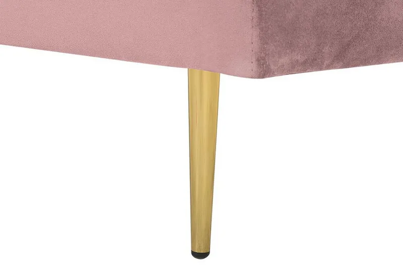 Llanfach Schäslong Höger Sammet - Rosa - Möbler - Stolar & fåtöljer - Fåtölj - Schäslongfåtölj & divanfåtölj