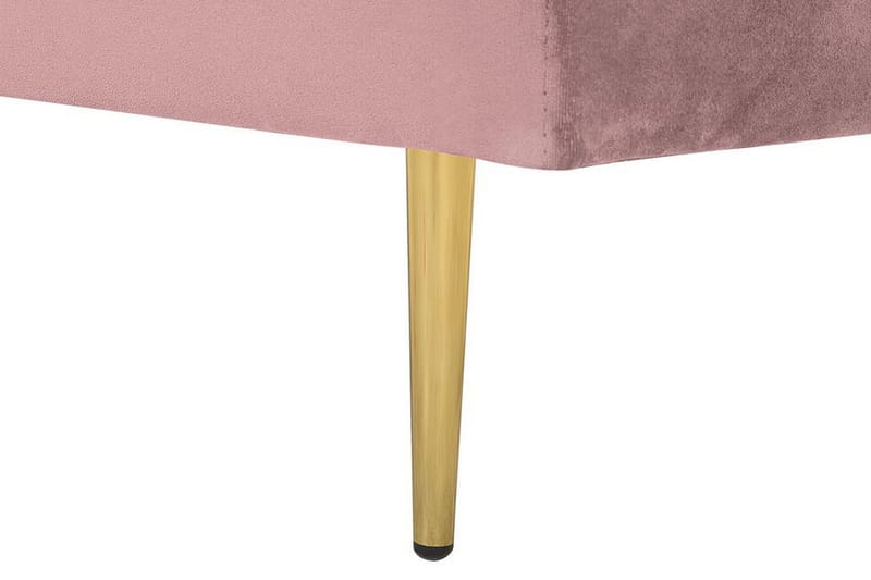 Llanfach Schäslong Höger Sammet - Rosa - Möbler - Stolar & fåtöljer - Fåtölj - Schäslongfåtölj & divanfåtölj