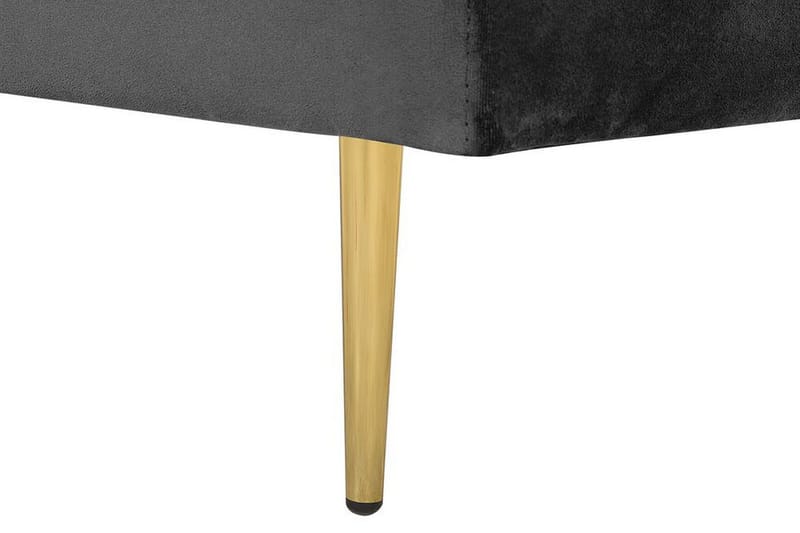 Llanfach Schäslong Höger Sammet - Svart - Möbler - Stolar & fåtöljer - Fåtölj - Schäslongfåtölj & divanfåtölj