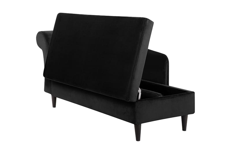 Luiro Schäslong - Svart - Möbler - Stolar & fåtöljer - Fåtölj - Schäslongfåtölj & divanfåtölj