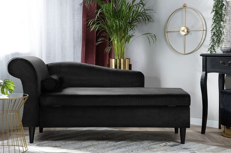 Luiro Schäslong - Svart - Möbler - Stolar & fåtöljer - Fåtölj - Schäslongfåtölj & divanfåtölj