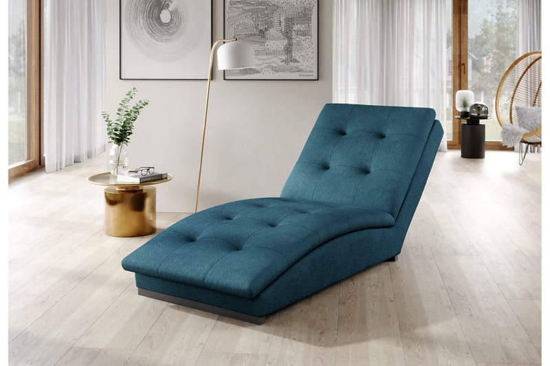 Manwi Schäslongfåtölj - Blå - Möbler - Stolar & fåtöljer - Fåtölj - Schäslongfåtölj & divanfåtölj