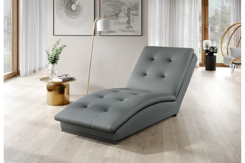 Manwi Schäslongfåtölj - Blå - Möbler - Stolar & fåtöljer - Fåtölj - Schäslongfåtölj & divanfåtölj