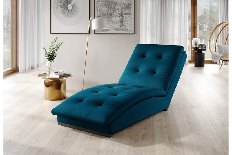 Manwi Schäslongfåtölj - Blå - Möbler - Stolar & fåtöljer - Fåtölj - Schäslongfåtölj & divanfåtölj