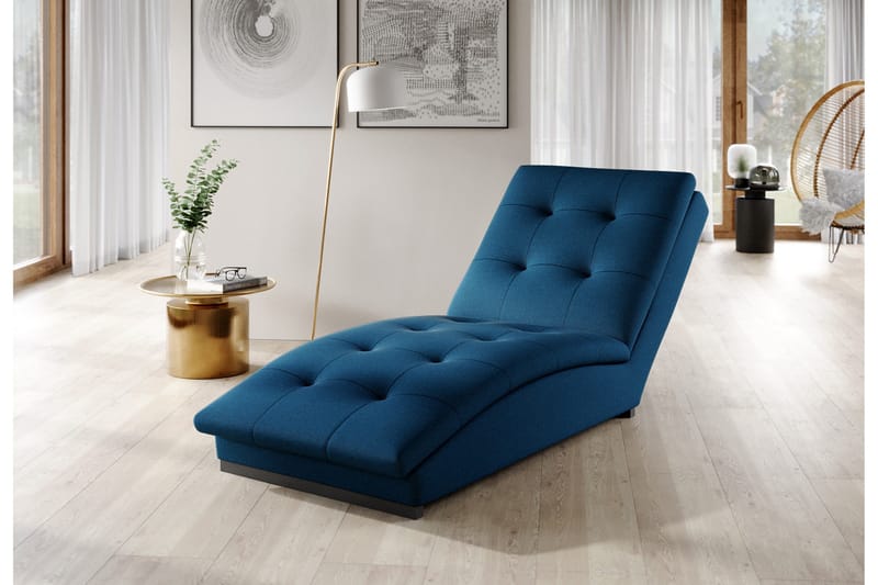 Manwi Schäslongfåtölj - Blå - Möbler - Stolar & fåtöljer - Fåtölj - Schäslongfåtölj & divanfåtölj