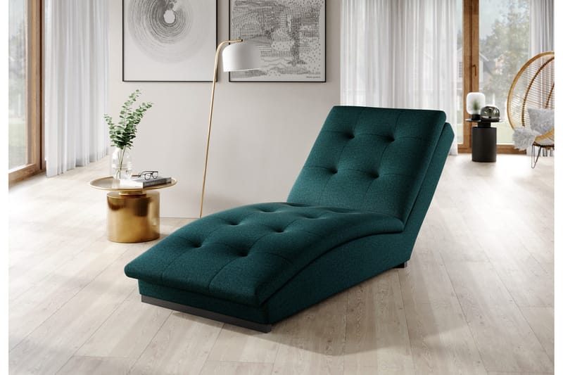 Manwi Schäslongfåtölj - Blå - Möbler - Stolar & fåtöljer - Fåtölj - Schäslongfåtölj & divanfåtölj