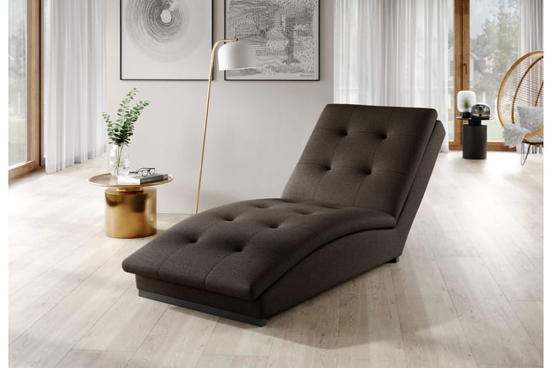Manwi Schäslongfåtölj - Brun - Möbler - Stolar & fåtöljer - Fåtölj - Schäslongfåtölj & divanfåtölj