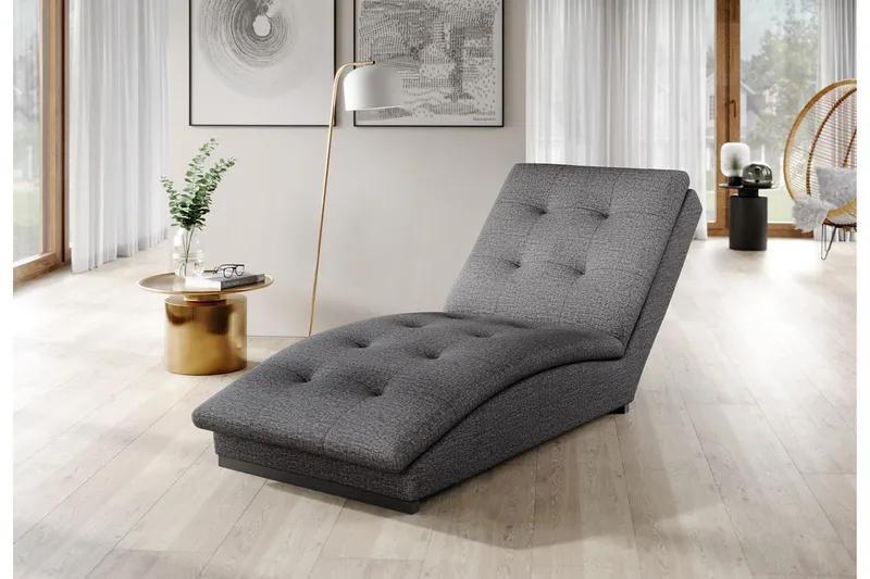 Manwi Schäslongfåtölj - Grå - Möbler - Stolar & fåtöljer - Fåtölj - Schäslongfåtölj & divanfåtölj