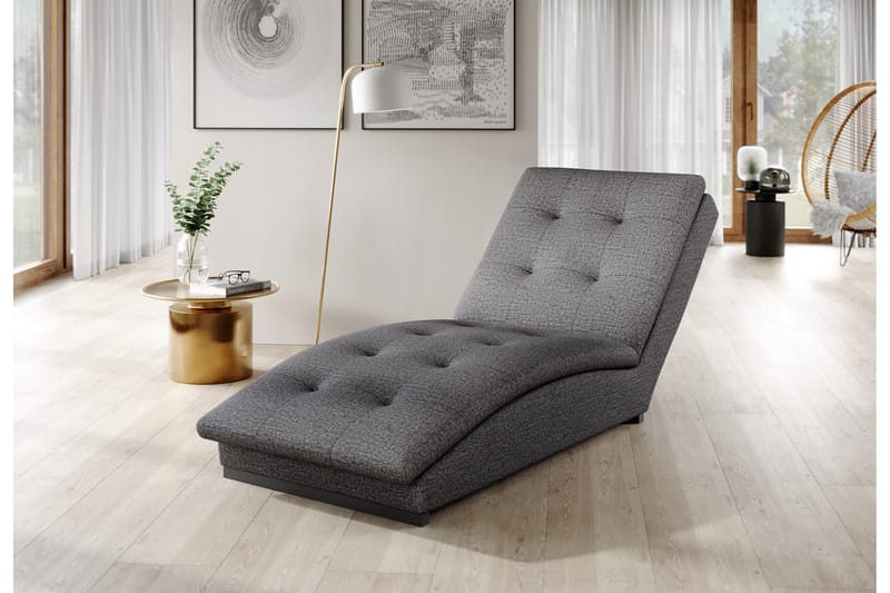 Manwi Schäslongfåtölj - Grå - Möbler - Stolar & fåtöljer - Fåtölj - Schäslongfåtölj & divanfåtölj