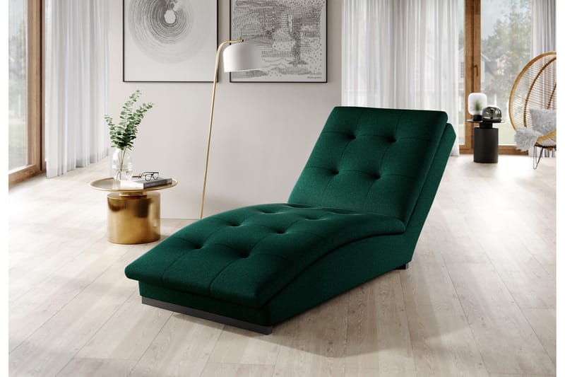 Manwi Schäslongfåtölj - Grön - Möbler - Stolar & fåtöljer - Fåtölj - Schäslongfåtölj & divanfåtölj