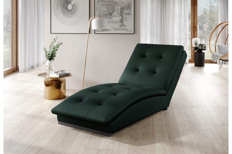 Manwi Schäslongfåtölj - Grön - Möbler - Stolar & fåtöljer - Fåtölj - Schäslongfåtölj & divanfåtölj