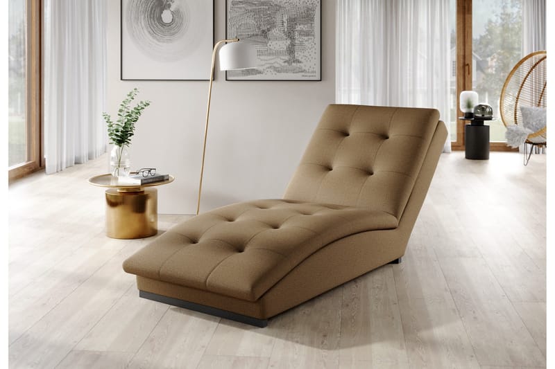 Manwi Schäslongfåtölj - Guld - Möbler - Stolar & fåtöljer - Fåtölj - Schäslongfåtölj & divanfåtölj