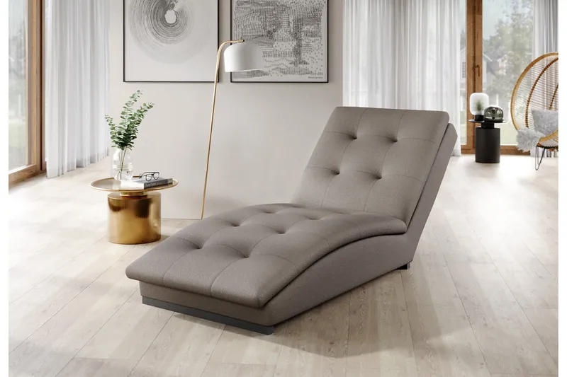 Manwi Schäslongfåtölj - Ljusgrå - Möbler - Stolar & fåtöljer - Fåtölj - Schäslongfåtölj & divanfåtölj