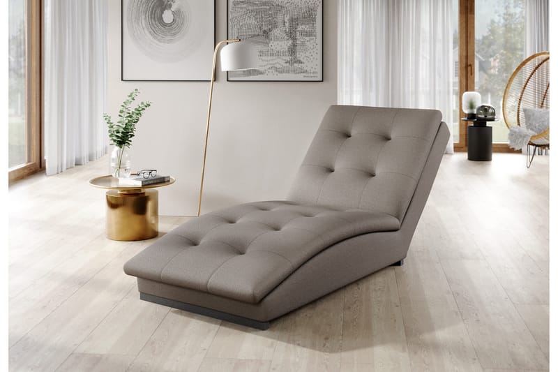 Manwi Schäslongfåtölj - Ljusgrå - Möbler - Stolar & fåtöljer - Fåtölj - Schäslongfåtölj & divanfåtölj
