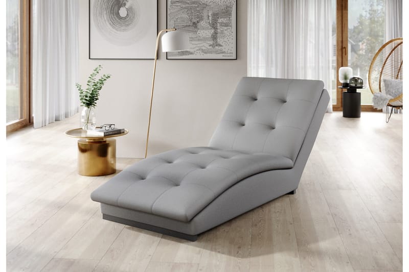 Manwi Schäslongfåtölj - Ljusgrå - Möbler - Stolar & fåtöljer - Fåtölj - Schäslongfåtölj & divanfåtölj