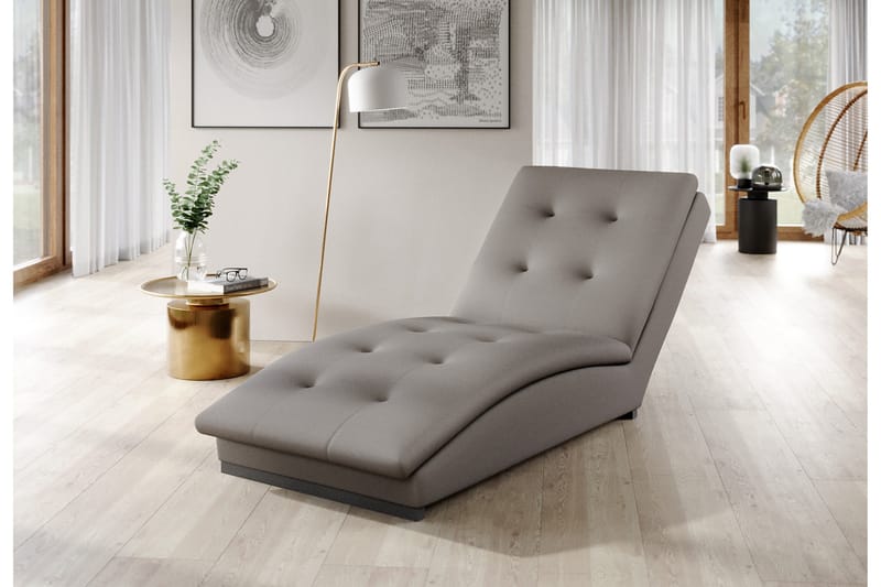 Manwi Schäslongfåtölj - Ljusgrå - Möbler - Stolar & fåtöljer - Fåtölj - Schäslongfåtölj & divanfåtölj