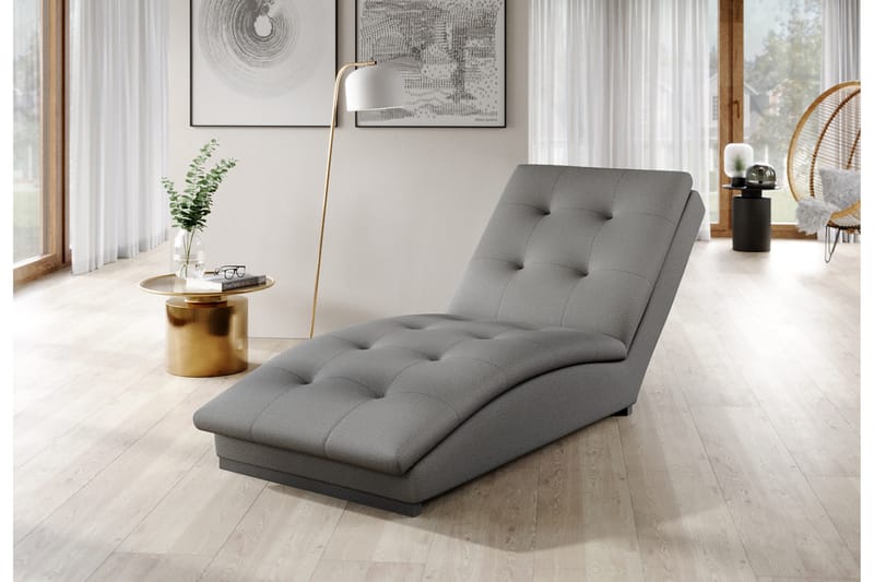 Manwi Schäslongfåtölj - Ljusgrå - Möbler - Stolar & fåtöljer - Fåtölj - Schäslongfåtölj & divanfåtölj