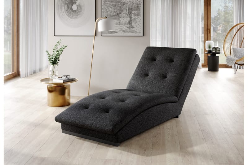 Manwi Schäslongfåtölj - Mörkgrå - Möbler - Stolar & fåtöljer - Fåtölj - Schäslongfåtölj & divanfåtölj