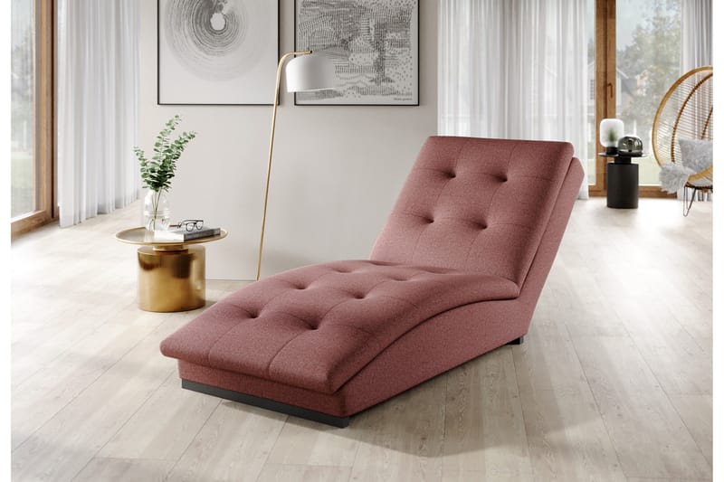 Manwi Schäslongfåtölj - Rosa - Möbler - Stolar & fåtöljer - Fåtölj - Schäslongfåtölj & divanfåtölj