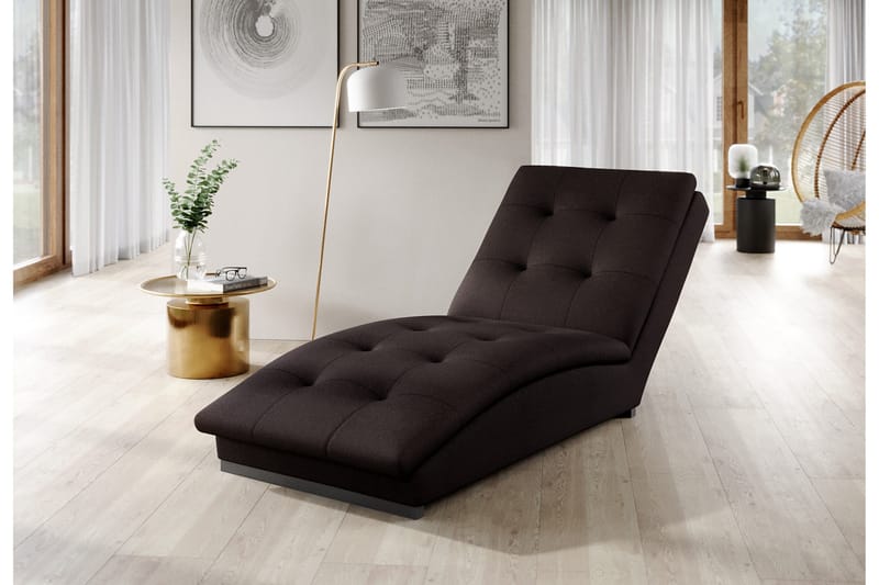Manwi Schäslongfåtölj - Svart - Möbler - Stolar & fåtöljer - Fåtölj - Schäslongfåtölj & divanfåtölj